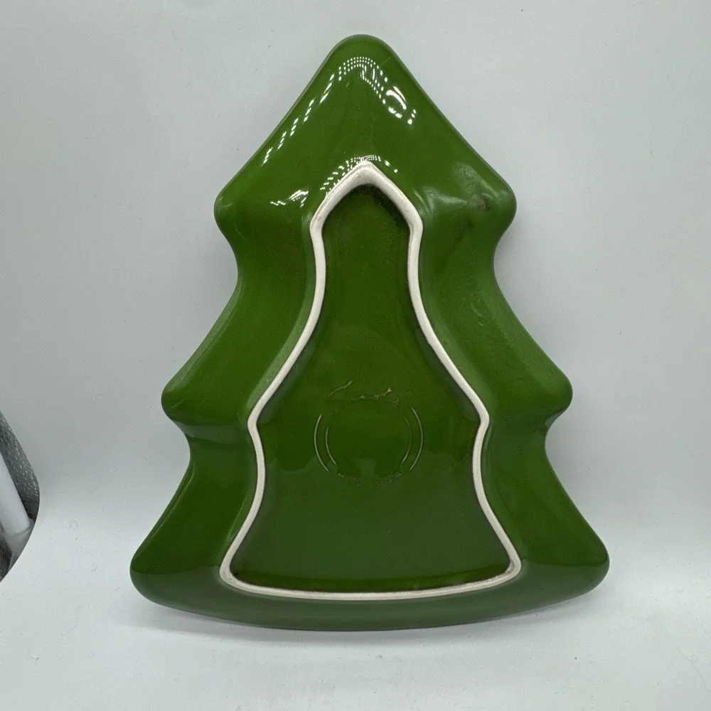 Fiestaware Shamrock Christree Shaped Plate Retired HTF Rare #5